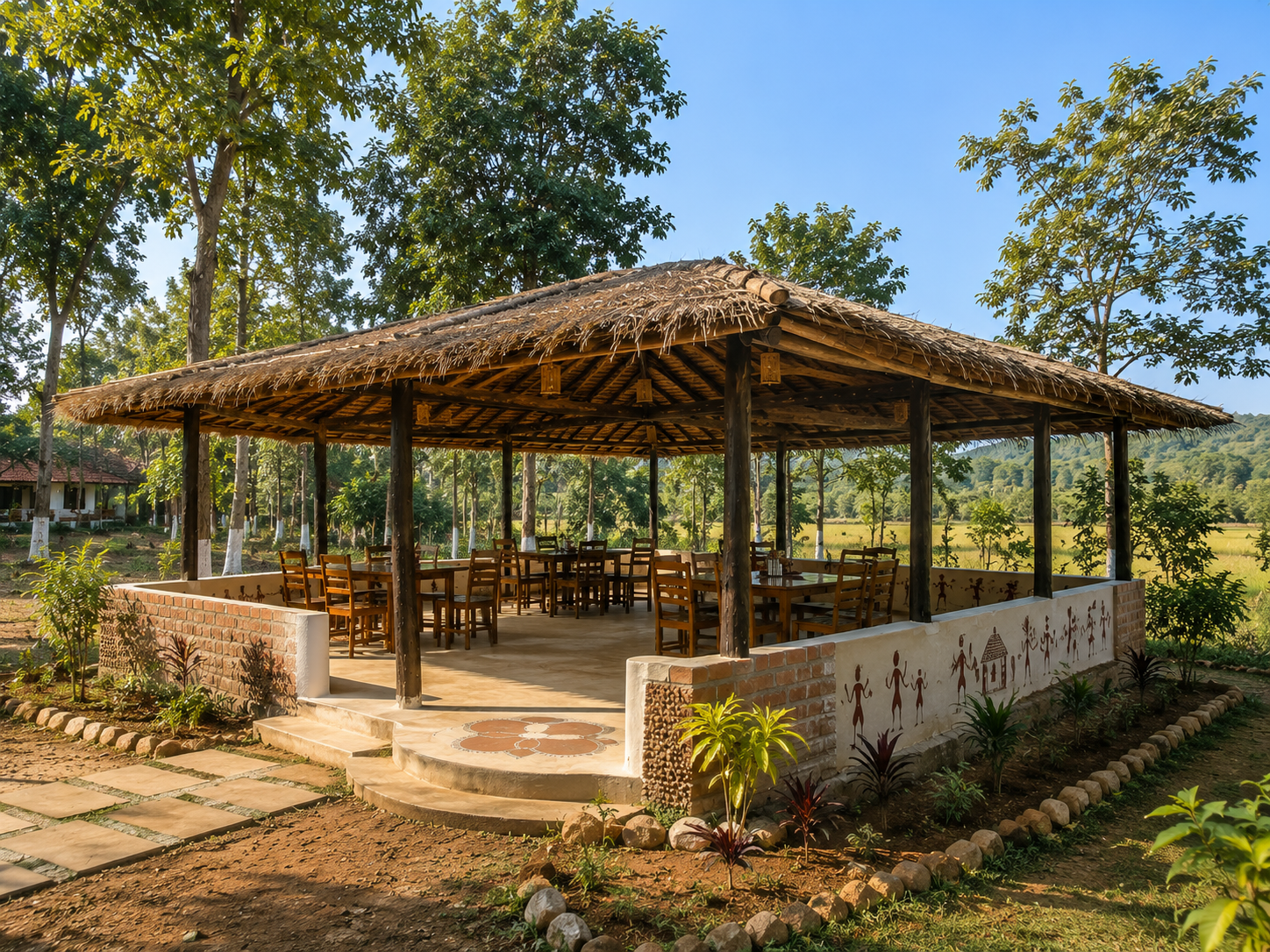 Organic farm fresh produce Satpura Tiger Trails Madhya Pradesh farmstay fruit orchards