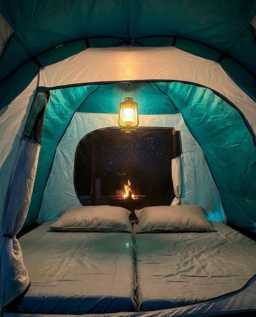 Couple camping tent Satpura jungle romantic forest camping stay Madhya Pradesh